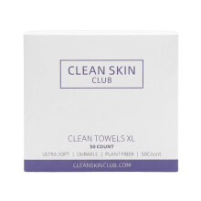 (50 count) Clean Towels XL Disposable Face Towel Easy To Use Makeup Remover Dry Wipe Safe For Sensitive Skin Daily Use