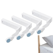 Bed Sheet Holder 4 Portable Fasteners For Mattress Protectors, Sofa Bed Sheets, Bedding Gripper Clip, Blue