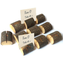 20pcs Wooden Card Holders Table Number Stands for Home Party Wedding Decor New