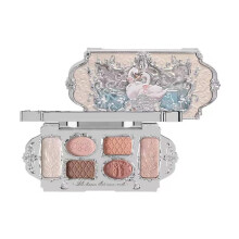 6 Color Glitter Eyeshadow Palette Waterproof Long Lasting  Pigment Shimmer Matte C01