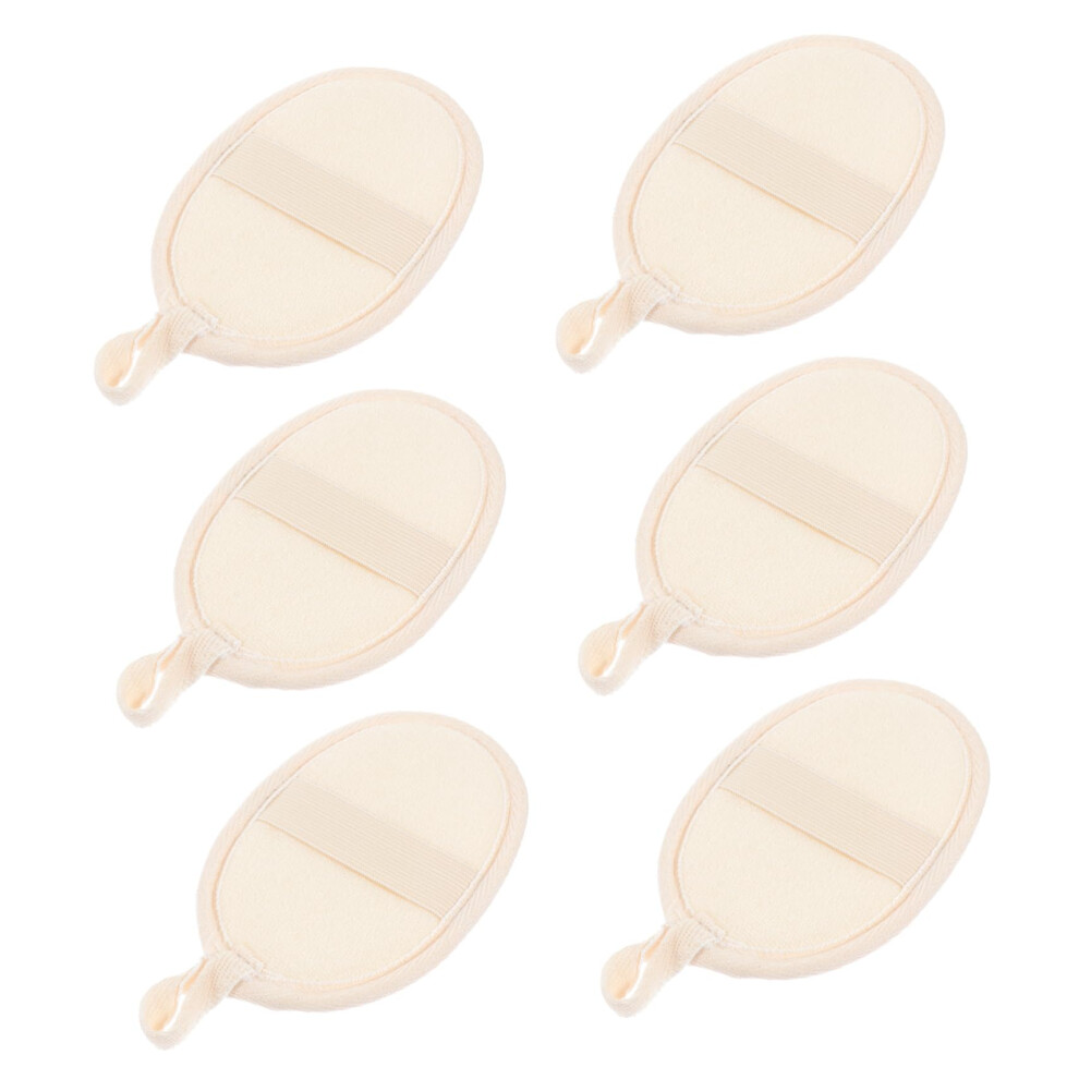 6pcs Loofah Bath Towels with Back Scrubber for Deep Cleansing and Gentle Exfoliation
