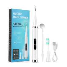 (White)Electric Toothbrush Dental Calculus Remover Multifunctional Teeth Cleaning Kit For Women Men Professional Oral Care Set