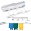 (Five Ropes) Retractable Laundry Hanger Wall Mounted Clothes Line Clothes Drying Rack Clothesline Laundry Rope 4