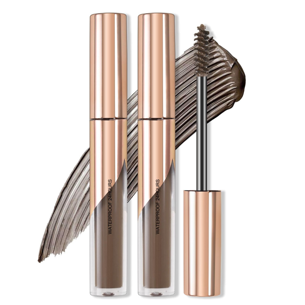 Grey Waterproof Tinted Eyebrow Gel, Longlasting Smudgeresistant Brow Mascara, 01 Taupe