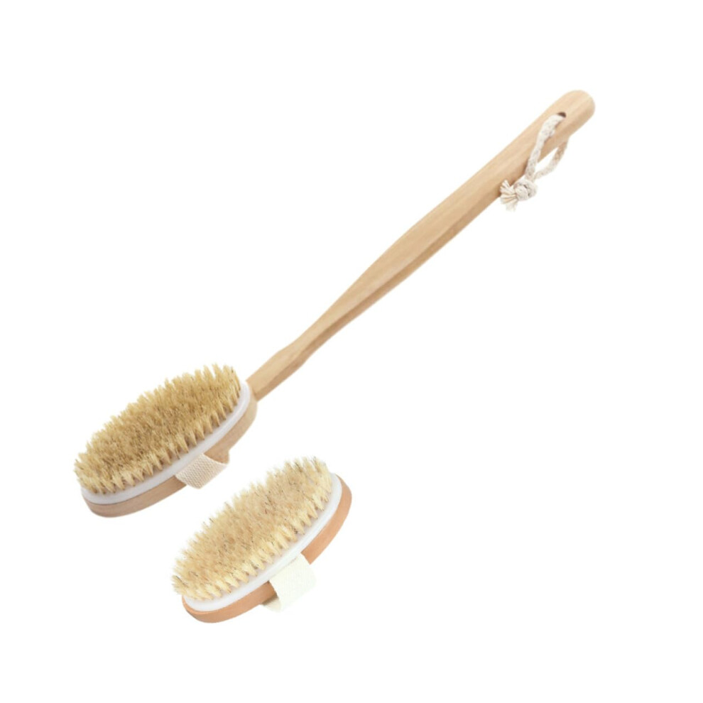 Back Scrubber for Shower with Soft Bristles, Detachable Bath Brush for Men, Deep Cleaning Set of 2