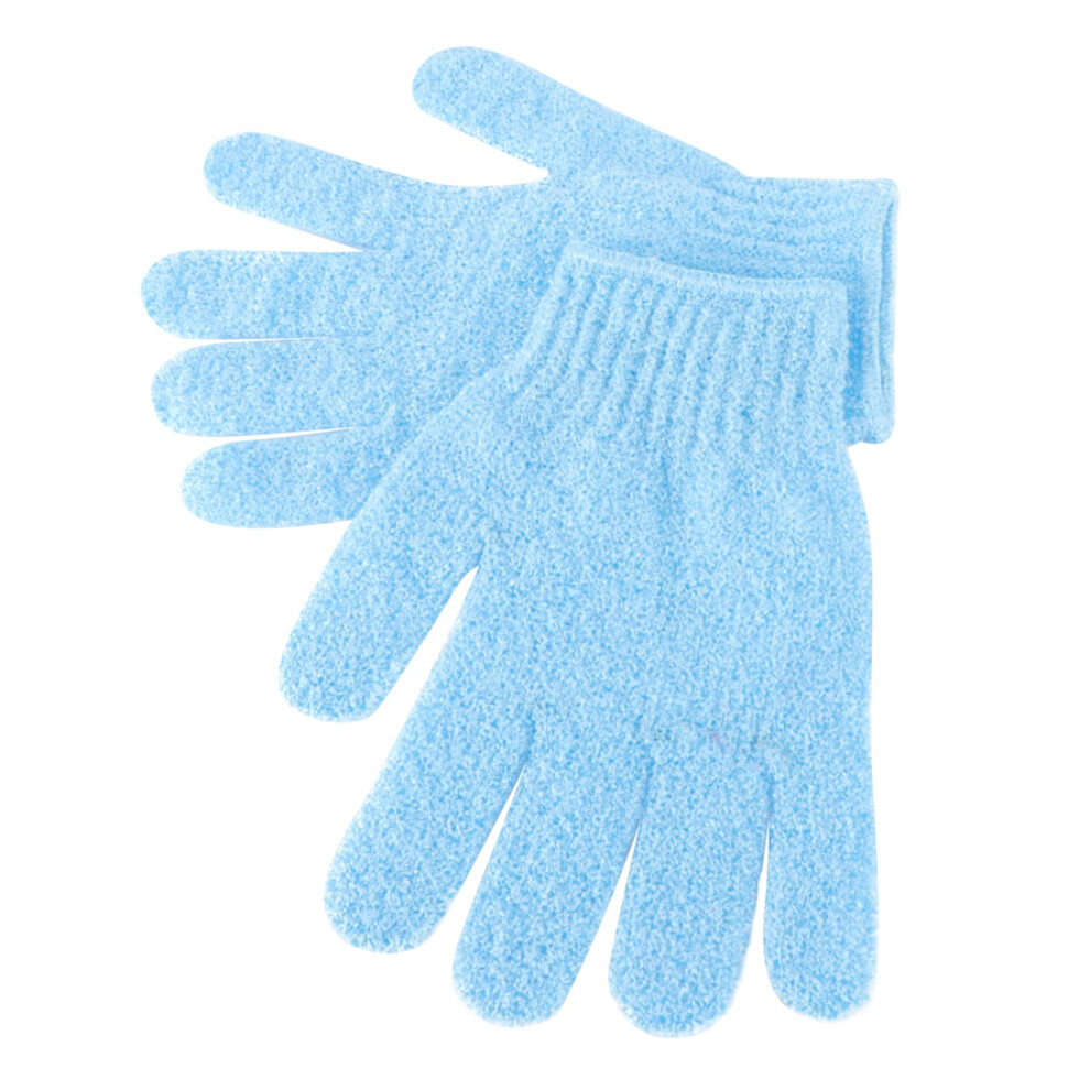 DualSided Exfoliating Bath Gloves for Men and Women, 2 Pairs Shower Scrubber Mitts for Spa and Dead Skin Removal