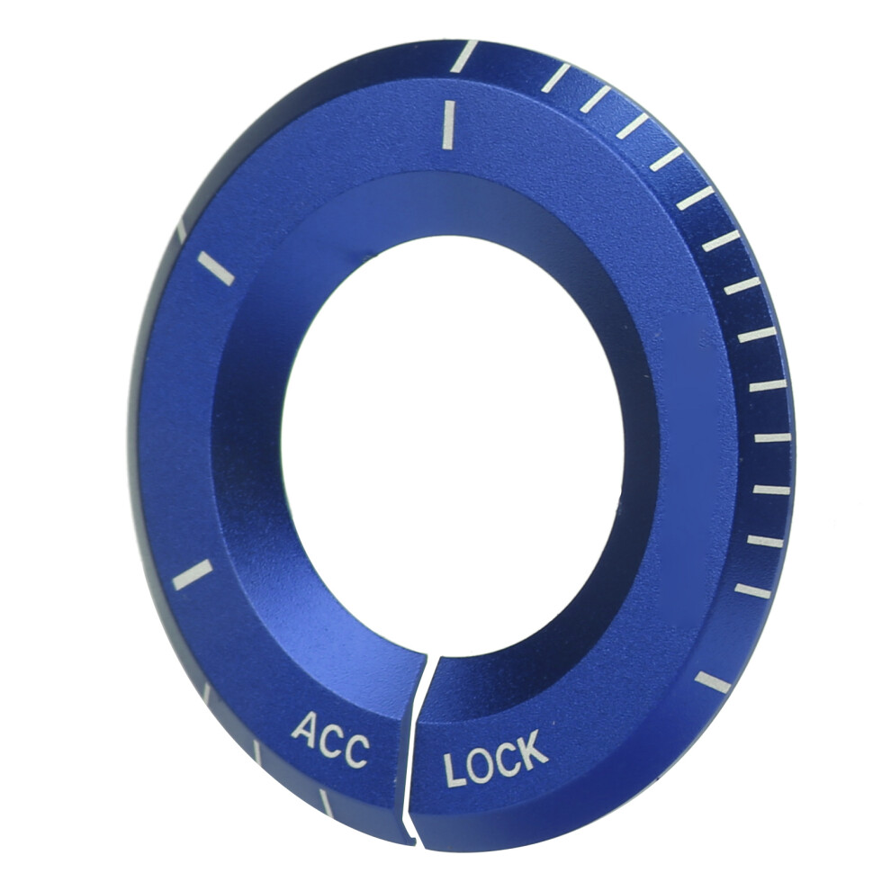 Aluminum Ignition Switch Decorative Ring For Mercedes-Benz (Blue) Blue 9301382435185