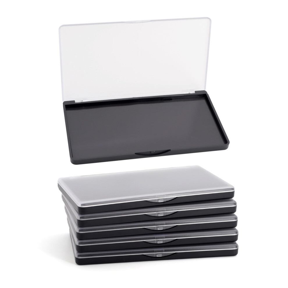 Empty Magnetic Makeup Palette 5 Pack with Clear Lid for Travel Eyeshadow and DIY Cosmetics