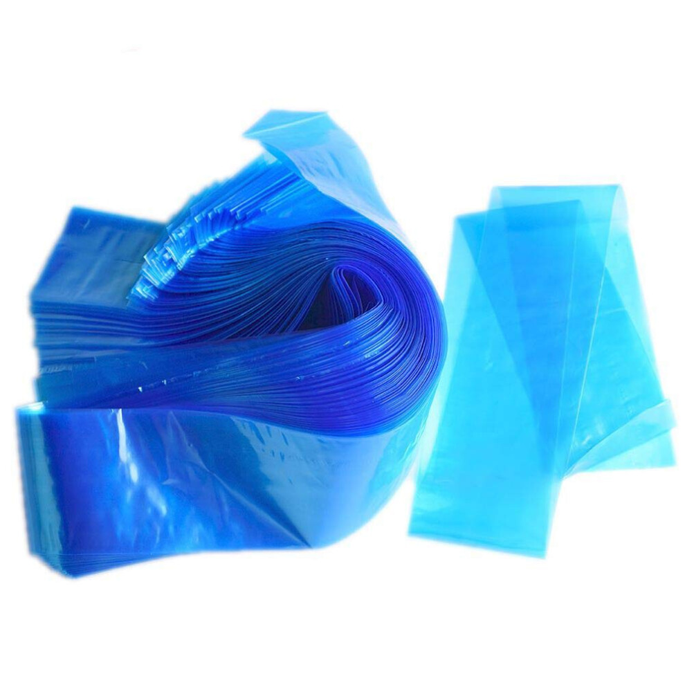 Blue 100Pcs Tattoo Clip Cord Covers Disposable Sleeves For Hygienic Ink Protection Fits Most Machines
