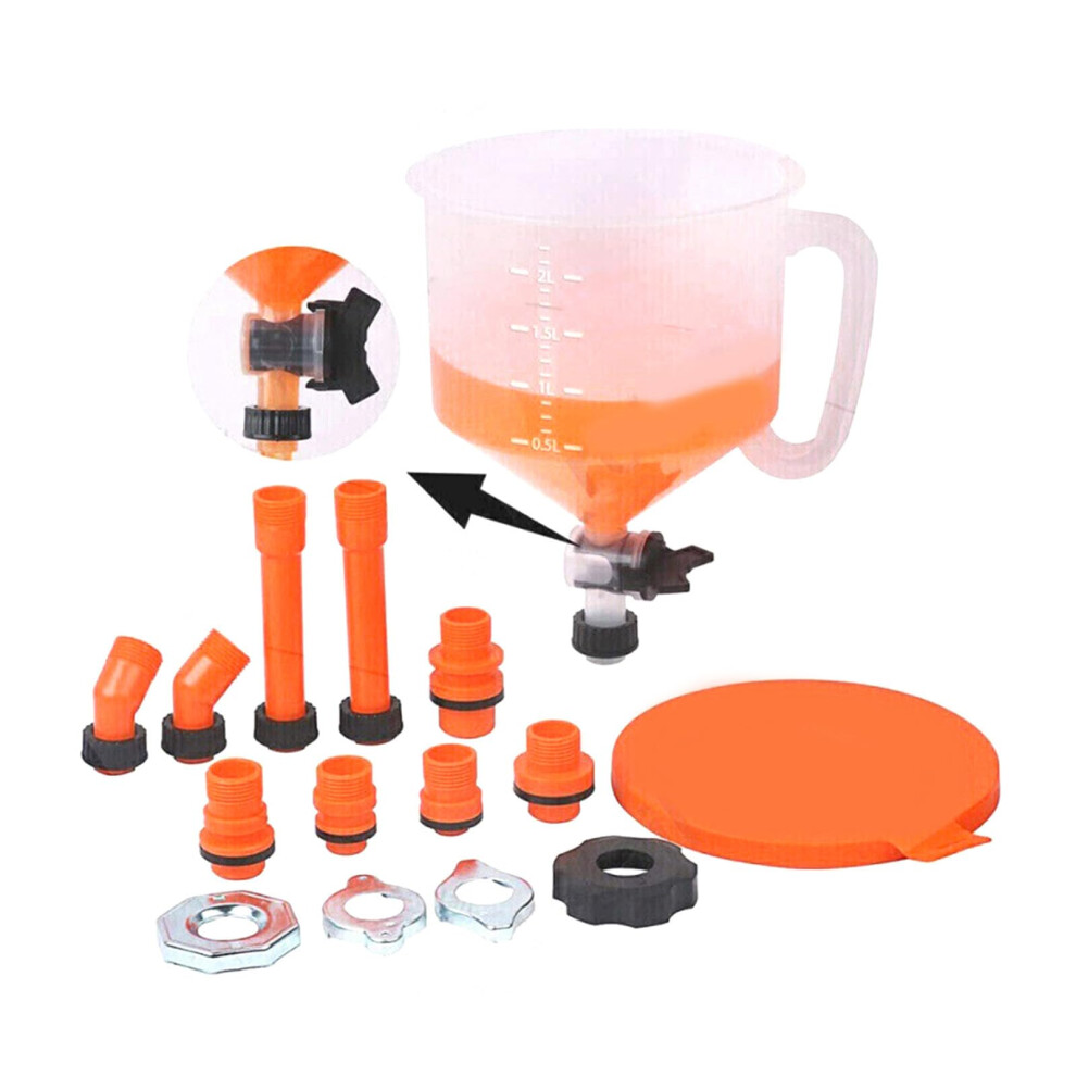 No Spill Coolant Funnel Kit For Easy Radiator Filling And Air Bleeding Car Maintenance 9164114353214