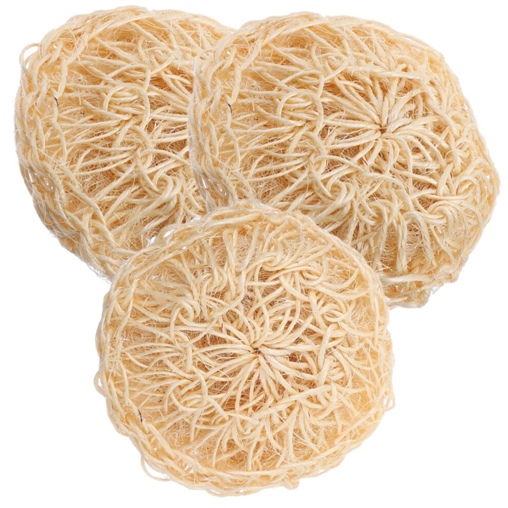 Bath Sponge and Shower Loofah Set, Exfoliating Sisal Body Scrubber for Deep Cleaning and Gentle Care