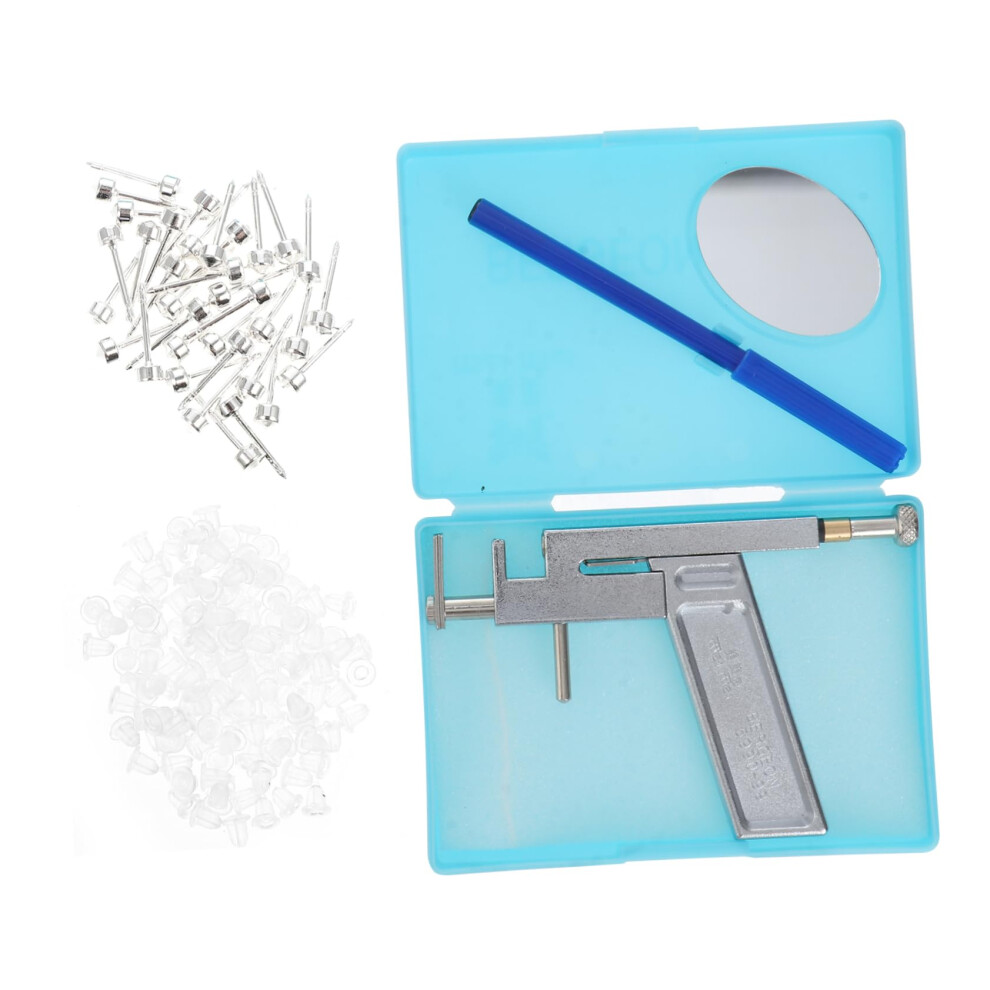 Ear Piercing Kit with Stainless Steel Gun for Safe and Painless Home Use with Studs