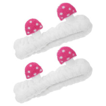 Cute Hair Accessories Mushroom Headbands For Women 10Pcs Flannel Wide Band Design For Makeup Application Face Washing And Skincare Routine