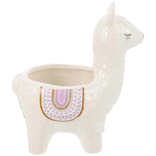 Ceramic Alpaca Flowerpot, Cute Cartoon Succulent Planter for Desktop, Office, Home, Compact Bonsai Plant Pot for Indoor Plants and Succulents,