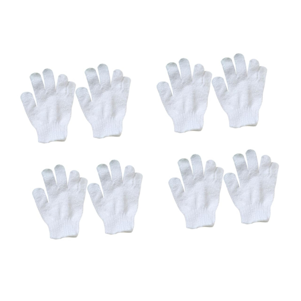 Exfoliating Bath Gloves 8PCS Nylon DualSided Body Scrub Mitts for Deep Skin Cleaning Women