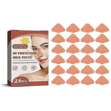 Sunscreen Nose Protector 24-Pack UV Protection Cotton Comfortable Adhesive for Outdoor Activities