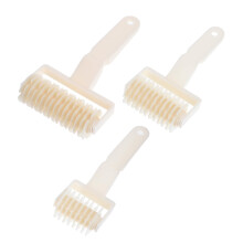 3pcs Lattice Dough Roller for Baking Pizza Pastry Bread with NonStick Design and Ergonomic Handle