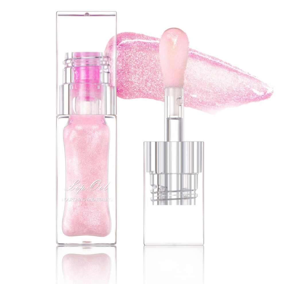 Color Changing Lip Oil with Moisturizing Gloss, Temperature Activated Tint, Hydrating LongLasting Shine