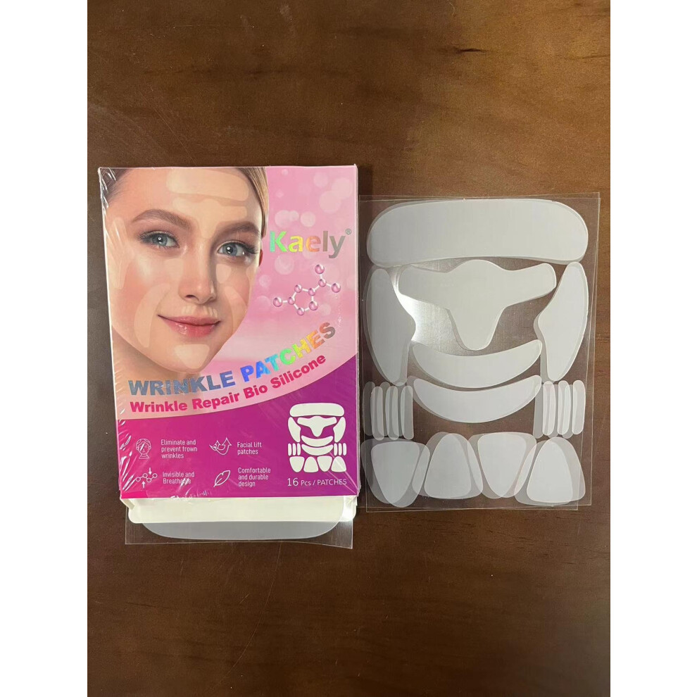 Wrinkle Patches 128Pcs Silicone Facial and Forehead Pads Overnight Line Smoothing Reusable