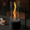 Premium Alcohol Tabletop Fireplace Indoor Outdoor Table Top Firepit With Adjustable Flame Ring Large Tornado Black 1