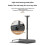 Universal Projector Ceiling Wall Mount Bracket with Tray Adjustable for Cameras Projectors Video Conferencing 60-120cm 5