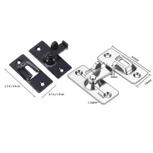 Stainless Steel Door Lock Buckle 90 Degree Angle Sliding Door Right Angle Fixed Buckle 4.4x1.9x1.9cm Locking 2Pcs