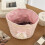Artistic Cylindrical Storage Basket With Intricate Lace Patterns For Desktop Bowknot Makeup Storage Container Multicolor 4