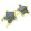 Óculos de Sol Infantis Mini com Estrelas de Cinco Pontas, Conjunto com 3 Unidades, Amarelo 1