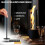 Premium Alcohol Tabletop Fireplace Indoor Outdoor Table Top Firepit With Adjustable Flame Ring Large Tornado Black 2