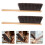 Wooden Fireplace Brush for Effective Ash Cleaning 4Pcs Long Handle 2