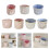 Artistic Cylindrical Storage Basket With Intricate Lace Patterns For Desktop Bowknot Makeup Storage Container Multicolor 2