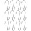 S Shape Hook Iron Heavy Duty Hooks for Hanging 12Pcs Small Silver Ornaments 1