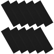Griptape voor skateboard, antislip schuimrubberen griptape voor wedstrijden, zwart, 11x3,6 cm, dempend, 10 stuks