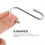 S Shape Hook Iron Heavy Duty Hooks for Hanging 12Pcs Small Silver Ornaments 3