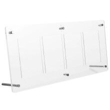 Kaarthouder/displayhouder voor ruilkaarten, transparant acryl, rechthoekig, eenvoudige structuur voor visitekaartjes, plankje, 1 set