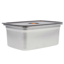 Edelstahl-Vorratsdose für Lebensmittel, geeignet für den Kühlschrank, 0,00 x 14,50 x 9,00 cm, 1 Stück