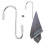 S Shape Hook Iron Heavy Duty Hooks for Hanging 12Pcs Small Silver Ornaments 5