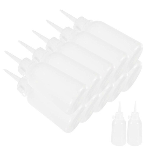 Transparent Plastic Bottles Empty Glue Applicator Bottles 60Pcs Set