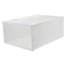 Schuhaufbewahrungsbox für 2 Schuhe, transparent, mit Schublade