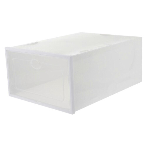Shoe Container Storage Case for Storage Use 2Pcs Transparent Drawer-Type Shoes
