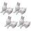Rabbit Shape Chopstick Rests 4Pcs White Ceramic Chic Design Space Saving for Decor 3