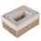 Woven Storage Basket Beige Organizer Box for Desktop Sundries 6Pcs 1