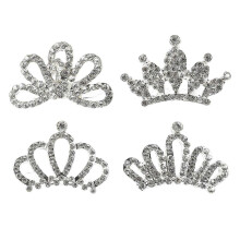 Tiara infantil com 8 peças, strass, pequena coroa, pente e acessório para cabelo.