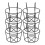 6Pcs Balcony Planter Hanger Iron Brackets for Window Boxes Planters Wall Mountable with Graceful 1