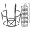 6Pcs Balcony Planter Hanger Iron Brackets for Window Boxes Planters Wall Mountable with Graceful 3
