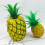 Künstliche Ananas-Simulationsfigur, 2er-Set, Tischdekoration 3