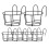 6Pcs Balcony Planter Hanger Iron Brackets for Window Boxes Planters Wall Mountable with Graceful 2