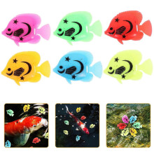 Künstliche Fische zur Dekoration von Aquarien, schwimmend im Wasser, verschiedene Farben, 4 x 3 x 0,5 cm, 30 Stück