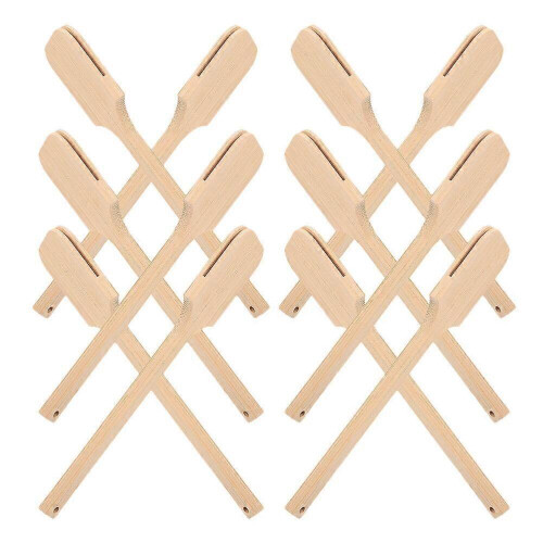 Cabos de bambu para leque, ideais para decoração, com 100 unidades de cabos lisos e leves.