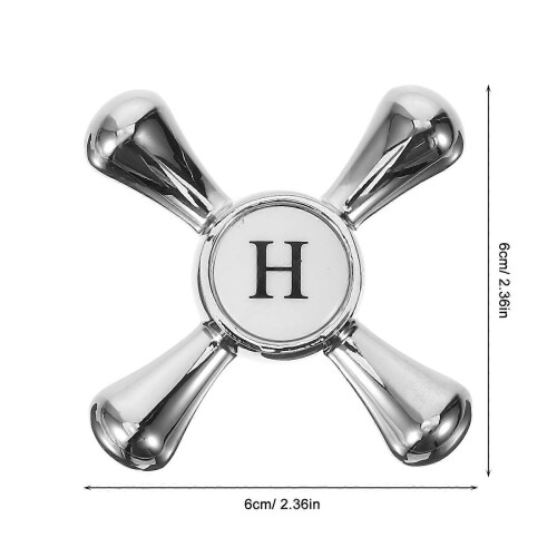 3Pcs Zinc Alloy Water Faucet Handle for Kitchen Silver Easy Installation 1